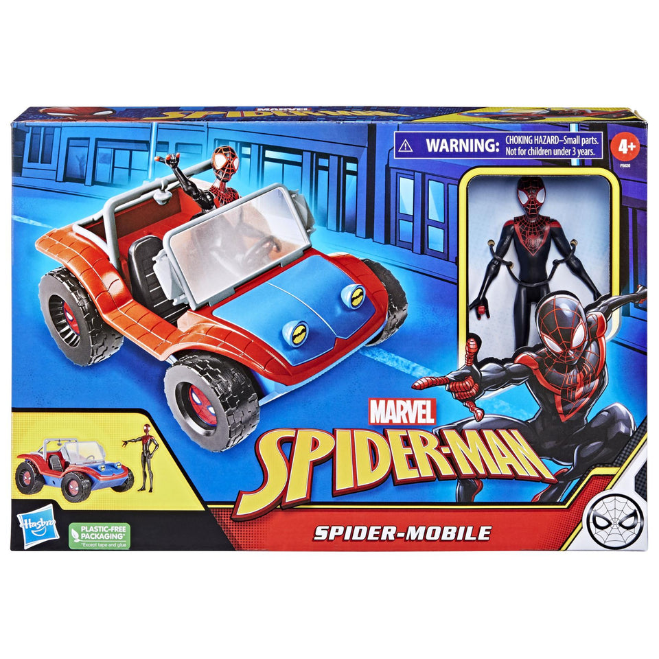 Spiderman spider mobiel met figuren