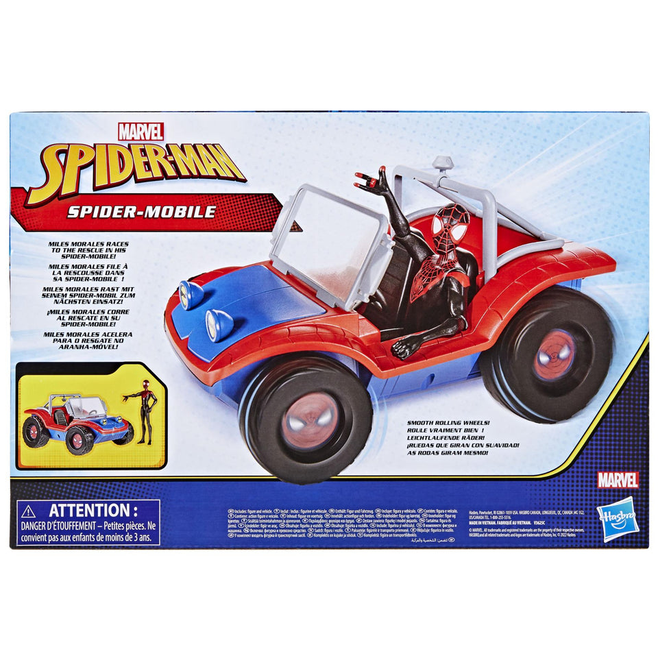 Spiderman spider mobiel met figuren