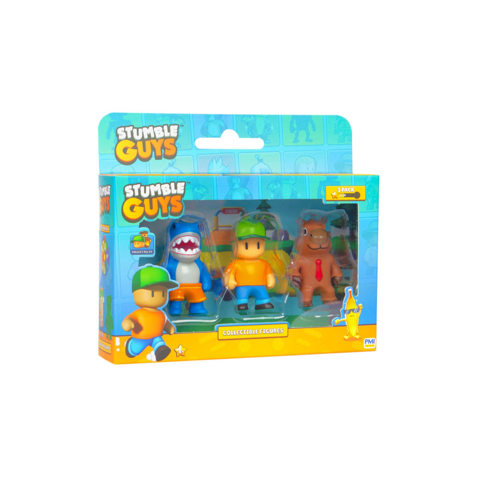 Stumble guys figuur 3 pak 6 cm assorti