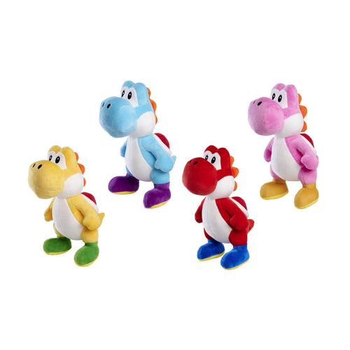 Mario Yoshi pluche 20 cm 4 assorti