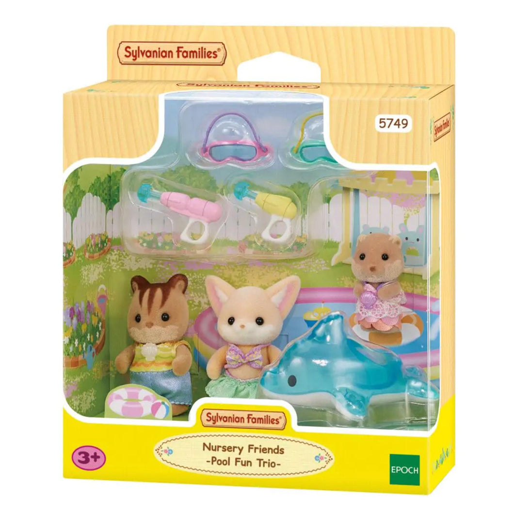 Sylvanian Families Trio Peutervriendjes Zwembad  Fun