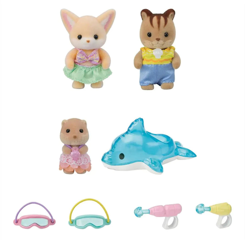 Sylvanian Families Trio Peutervriendjes Zwembad  Fun