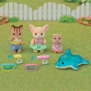 Sylvanian Families Trio Peutervriendjes Zwembad  Fun