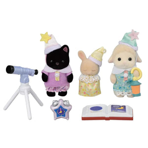 Sylvanian Families Trio Peutervriendjes Pyjama  Party