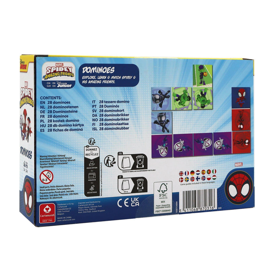 Spel Shuffle Spidey Domino