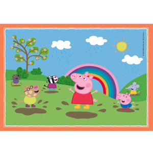 Clementoni Peppa Pig 4 in 1 puzzel 12, 16, 20, 24  stukjes