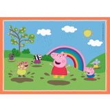 Clementoni Peppa Pig 4 in 1 puzzel 12, 16, 20, 24  stukjes