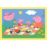 Clementoni Peppa Pig 4 in 1 puzzel 12, 16, 20, 24  stukjes