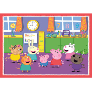 Clementoni Peppa Pig 4 in 1 puzzel 12, 16, 20, 24  stukjes