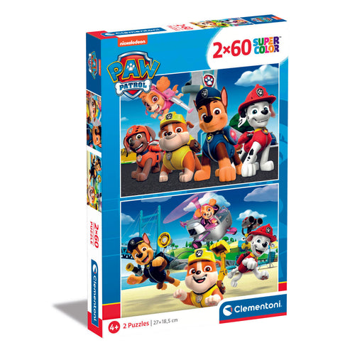 Clementoni paw patrol puzzel 2 x 60 stukjes