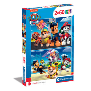 Clementoni paw patrol puzzel 2 x 60 stukjes