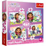 Puzzel Gabby's Dollhouse 4 in 1