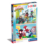 Clementoni spidey and his amazing friends puzzel  2 x 20 stukjes