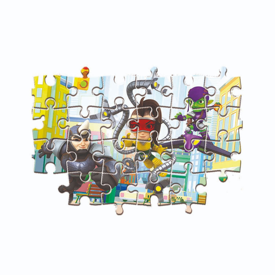 Clementoni spidey and his amazing friends puzzel  2 x 20 stukjes