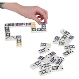 Spel domino dubbel 9 in blik