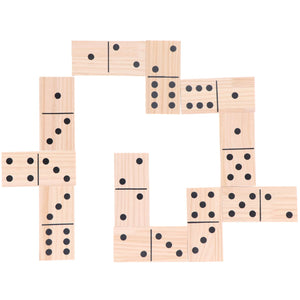 Alert Outdoor Spel Domino XL Hout 7,5 x 15 cm  7,5x15cm