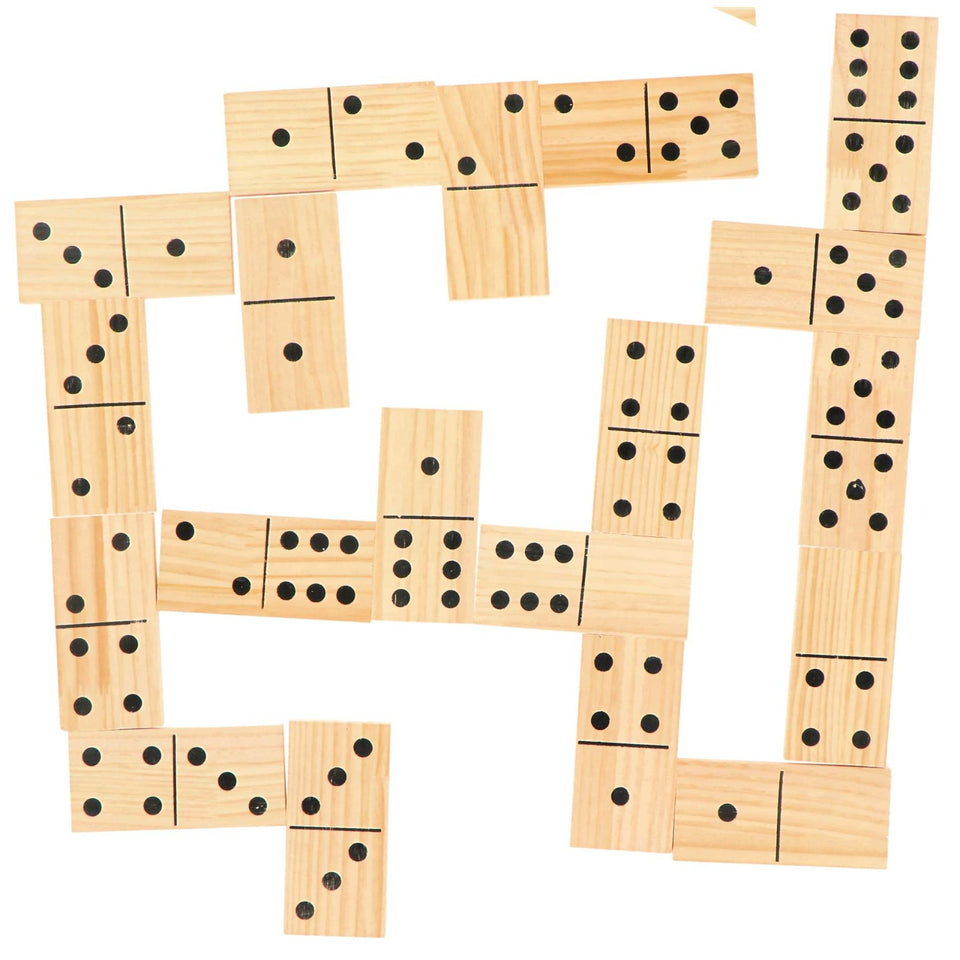 Alert Outdoor Spel Domino XL Hout 7,5 x 15 cm  7,5x15cm