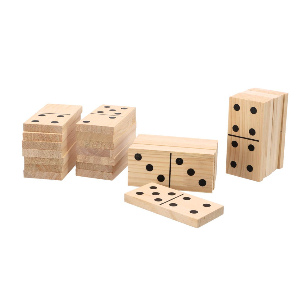 Alert Outdoor Spel Domino XL Hout 7,5 x 15 cm  7,5x15cm