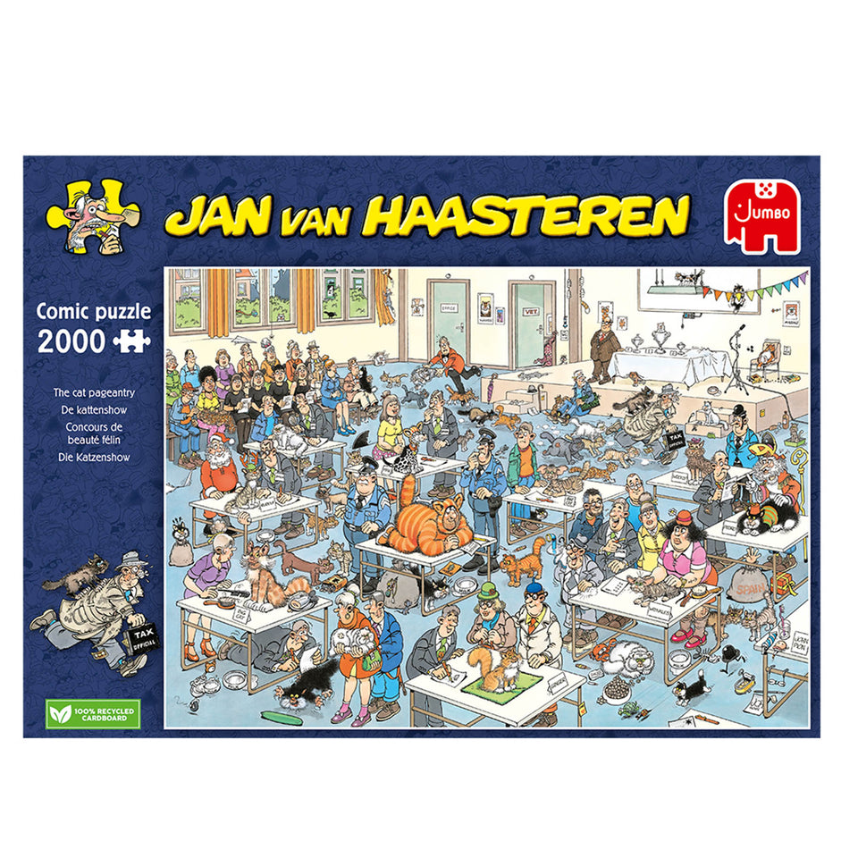 Jan Van Haasteren Puzzel De Kattenshow 2000  Stukjes