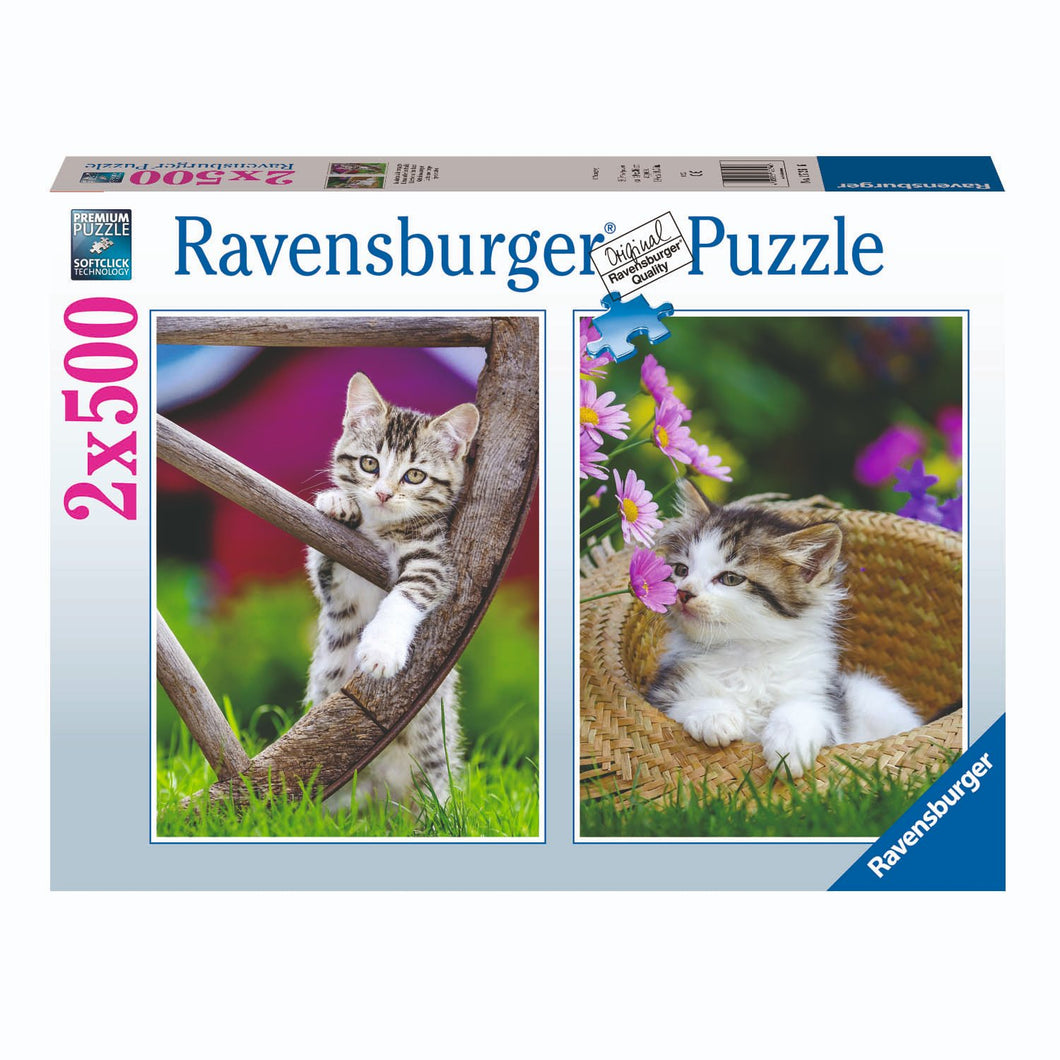 Ravensburger puzzel poezen 2 x 500 stukjes