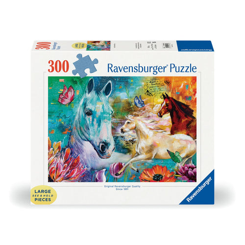 Ravensburger puzzel fantasie paarden 300 stukjes extra groot