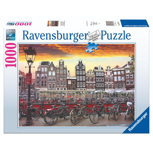 Ravensburger puzzel Amsterdam fietsenstalling 1000 stukjes