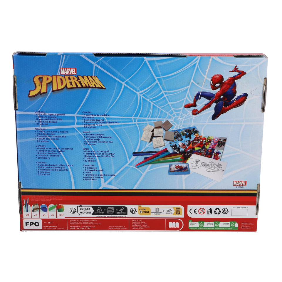 Spiderman stempeldoos maxi 22-delig