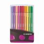 Stabilo Pen 68 Colorparade Antraciet/Roze 20 Kleuren