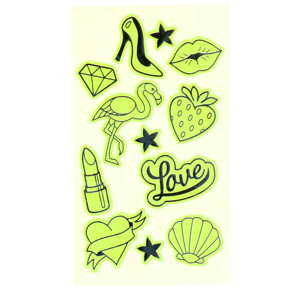 Glow In The Dark Tattoo 2 Assorti