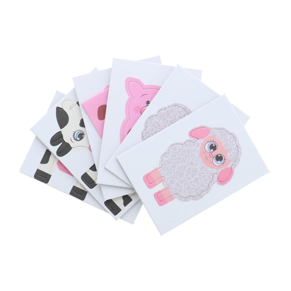 Papier knutselen Accordion dieren 3 stuks  2 assorti