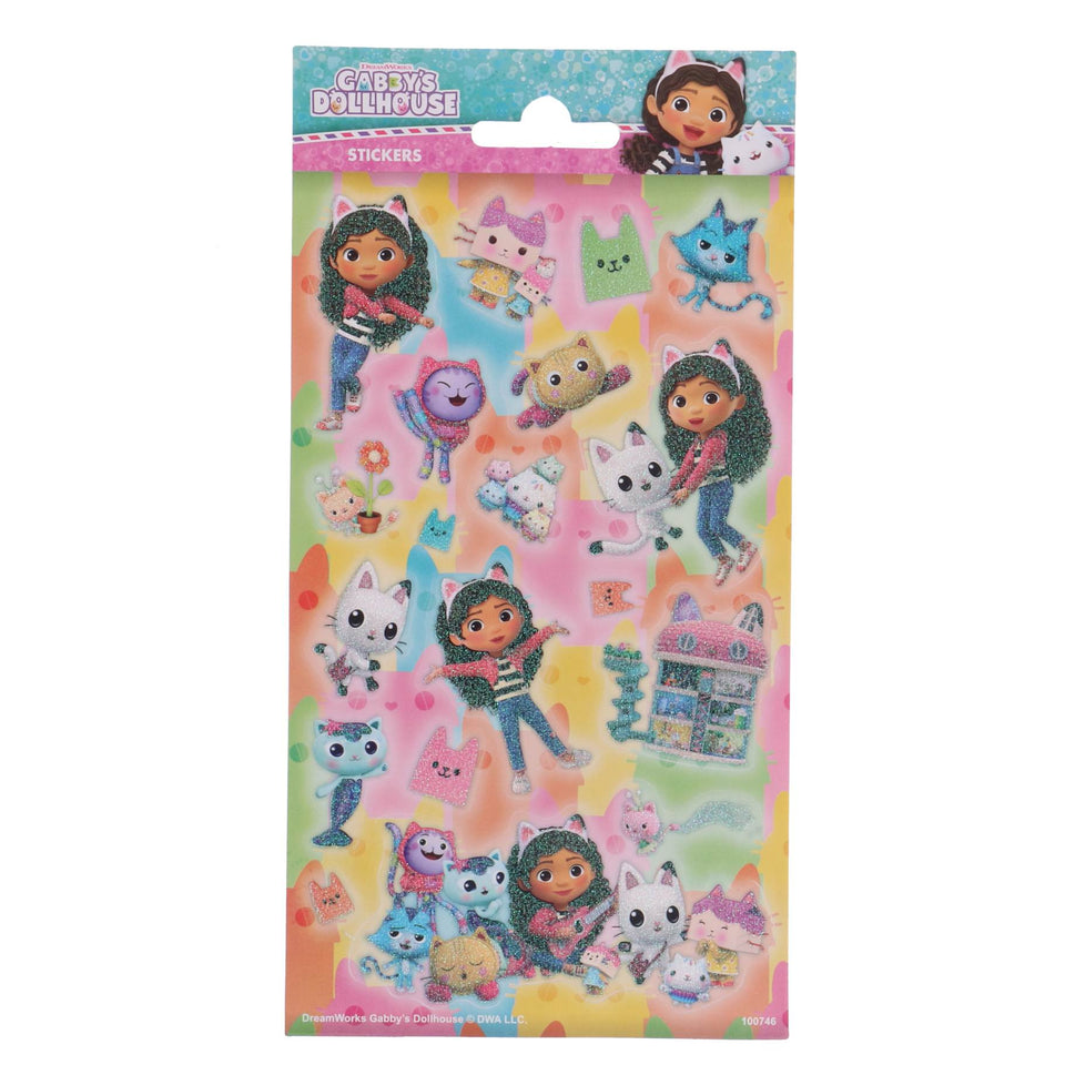 Stickers Gabby's Dollhouse glitter