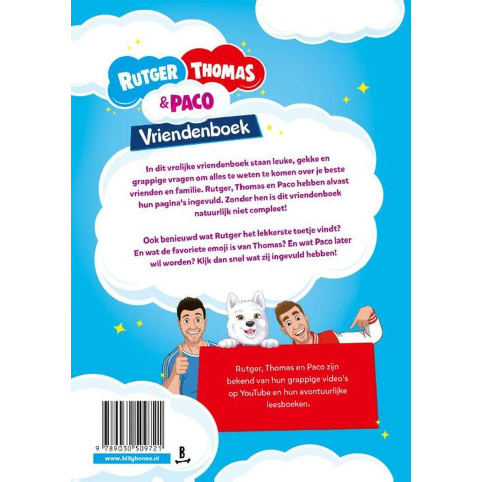 Het Vriendenboek Rutger, Thomas & Paco