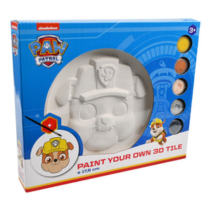 Paw Patrol Kleur Je Eigen 3D Tile