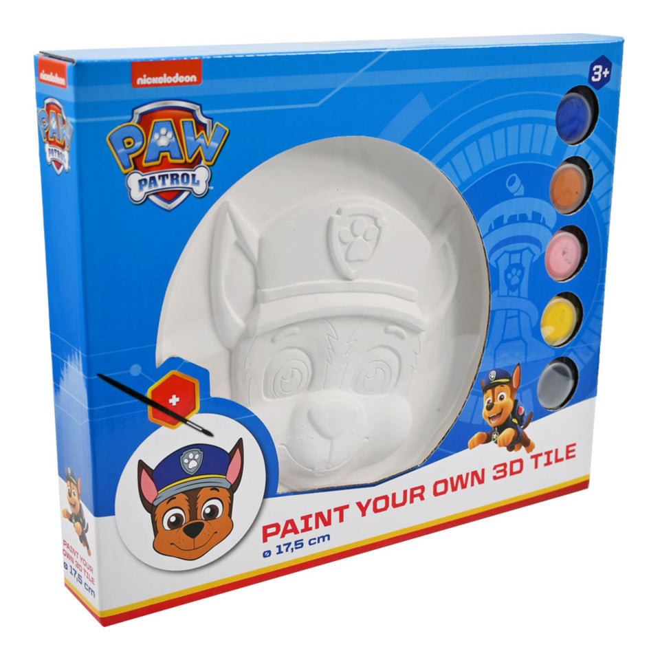 Paw Patrol Kleur Je Eigen 3D Tile