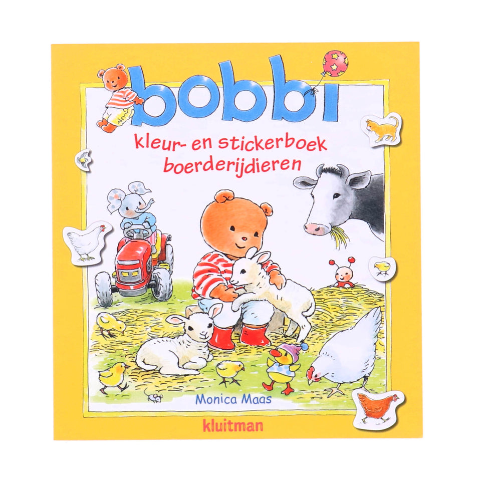 Bobbi Kleur- en stickerboek boerderijdieren