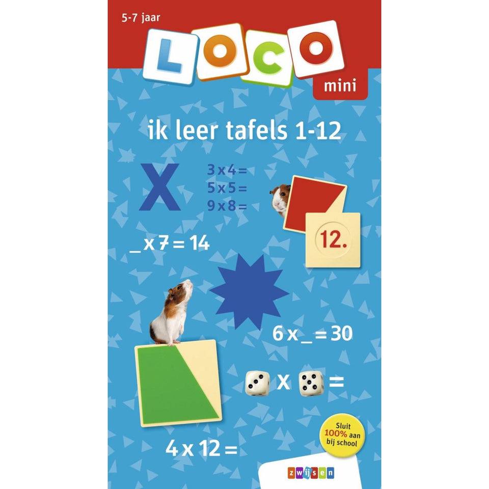 Loco Oefenboekje Mini Ik Leer Tafels 1-12