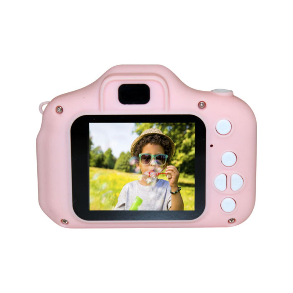 Kindercamera full hd roze / blauw usb