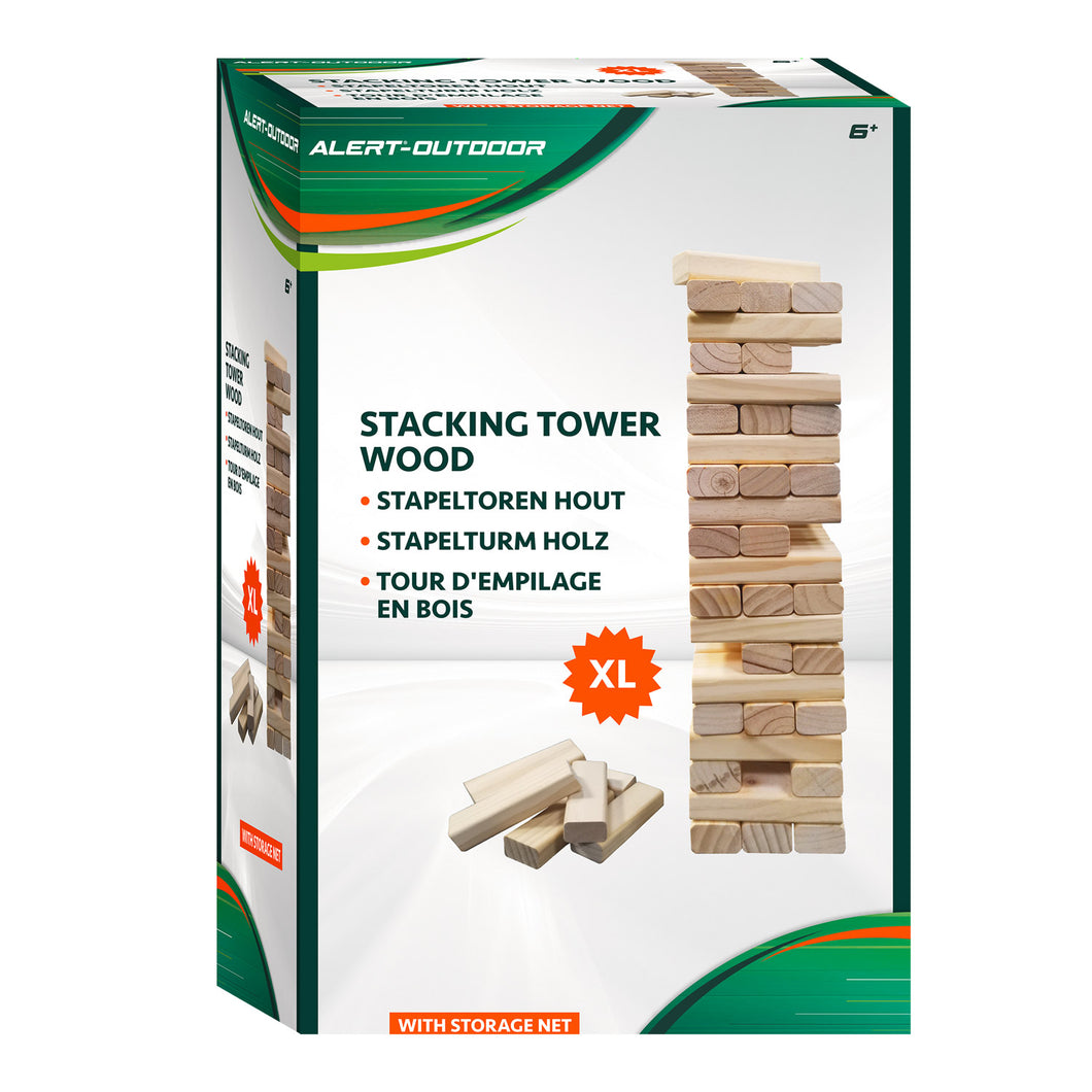 Alert Outdoor Stapeltoren Xl Hout  Met Handig Opbergnet