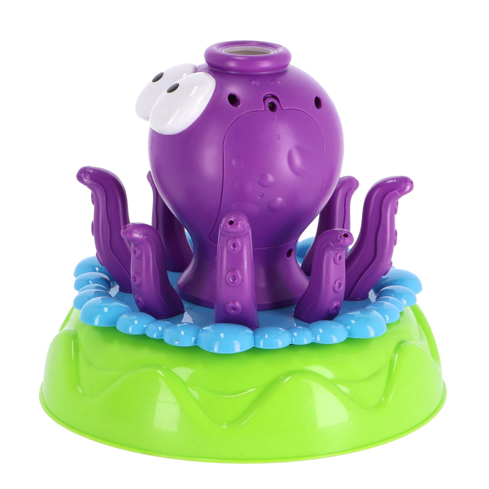 Watersproeier octopus met bellenblaas deluxe