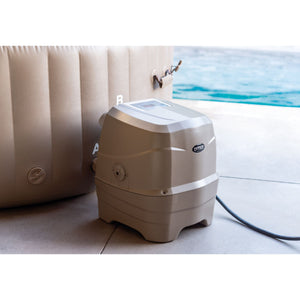 Intex PureSpa Jacuzzi Bubble Massage 4 pers. 196 cm + energy efficient afdekzeil