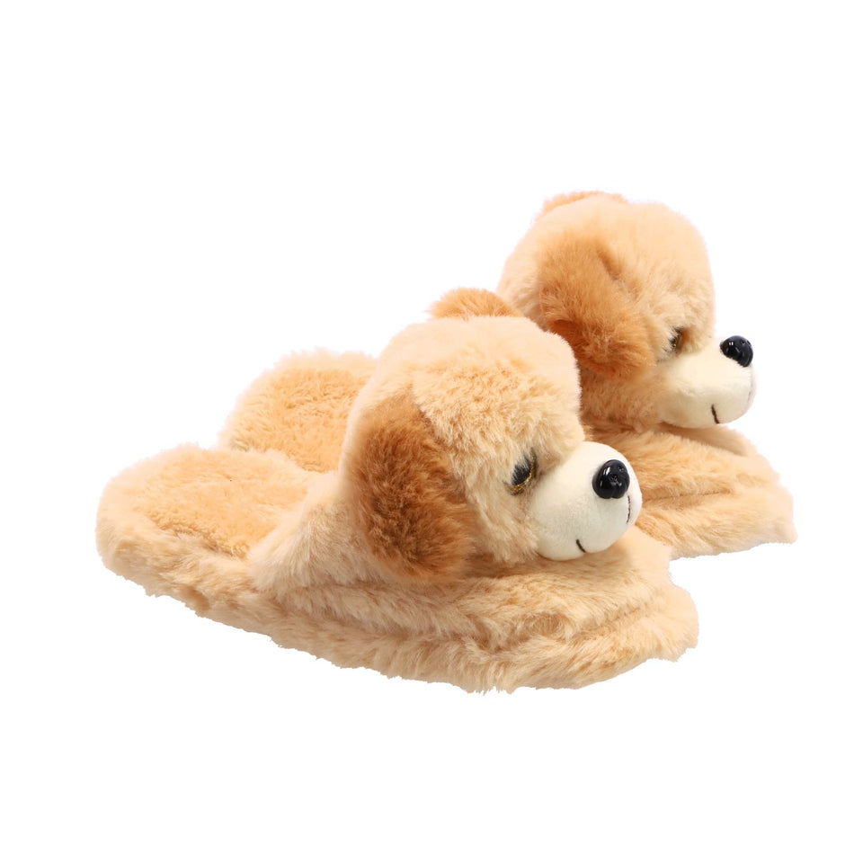 Pantoffels pluche hond kids maat 28-30