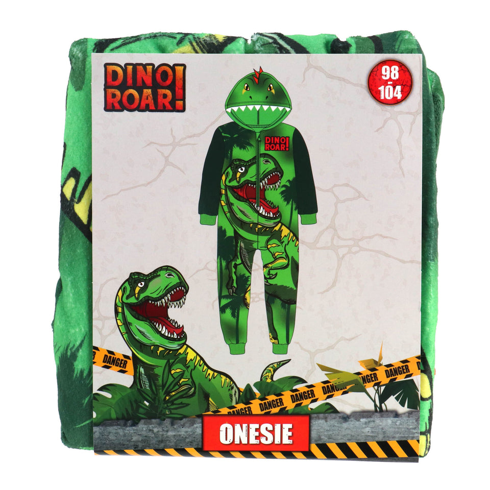 Onesie dino roar maat 98-104