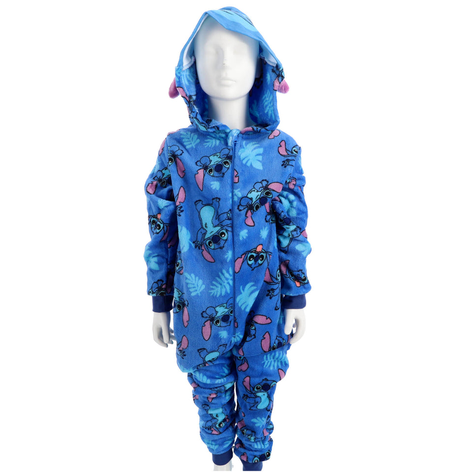 Onesie lilo & stitch blauw maat 98-104