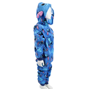 Onesie lilo & stitch blauw maat 98-104