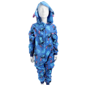 Onesie lilo & stitch blauw maat 110-116