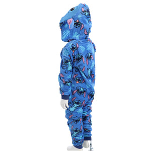 Onesie lilo & stitch blauw maat 110-116