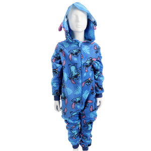 Onesie lilo & stitch blauw maat 122-128