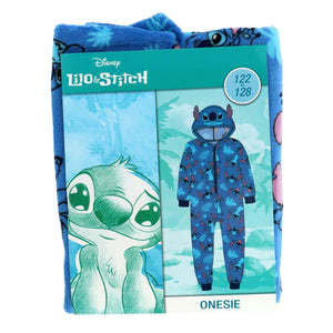 Onesie lilo & stitch blauw maat 122-128