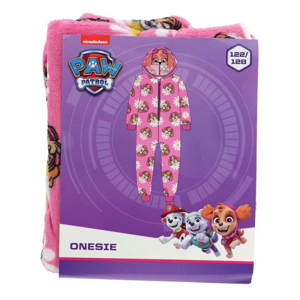 Onesie paw patrol roze maat 122-128