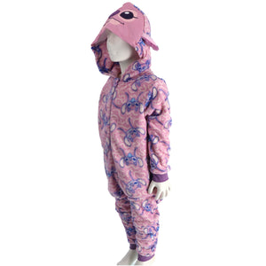 Onesie lilo & stitch roze maat 98-104